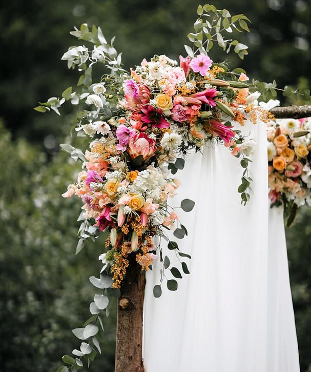 Decorated luxury wedding