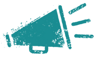 Teal Megaphone Icon