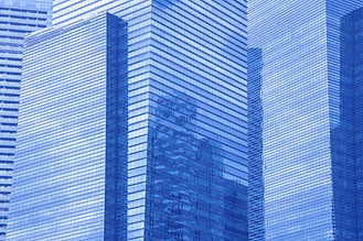 Blue Office Buildings