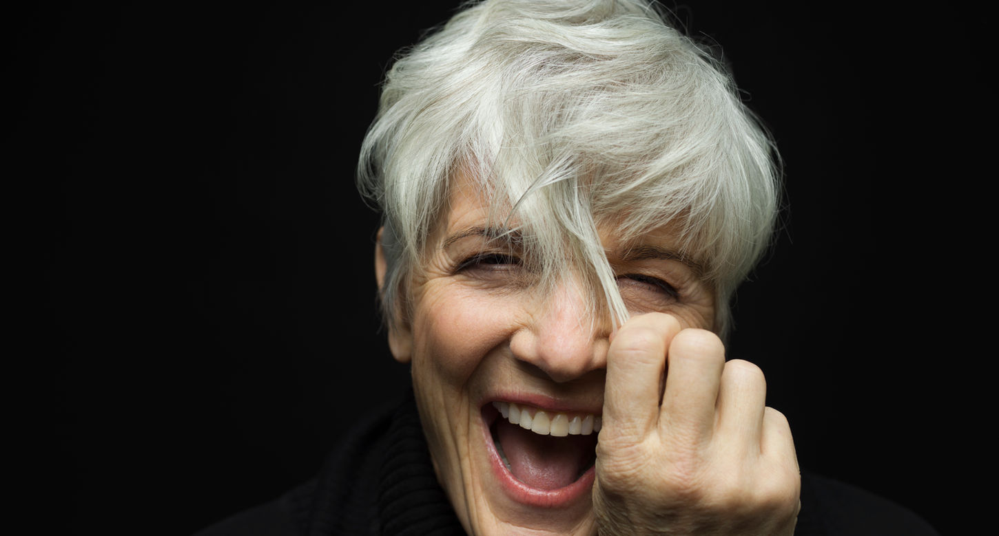 Playful Senior Woman