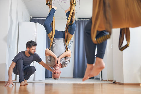 Couples Aerial Yoga Class