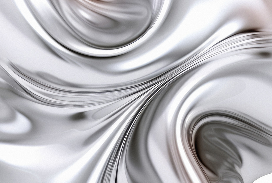 Abstract Silver Shape