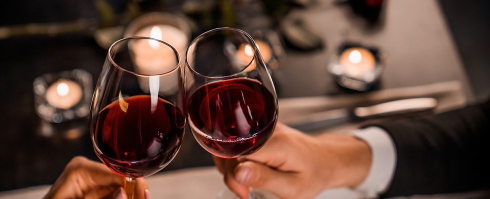 Romantic Dinner Toast