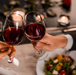 Romantic Dinner Toast