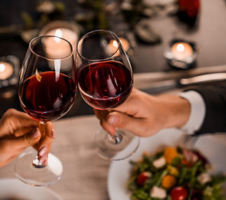 Romantic Dinner Toast