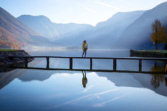 Woman at the lake
