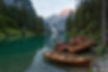 Canoes on a Lake