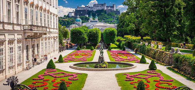 Mirabell Gardens and Hohensalzburg Fortress