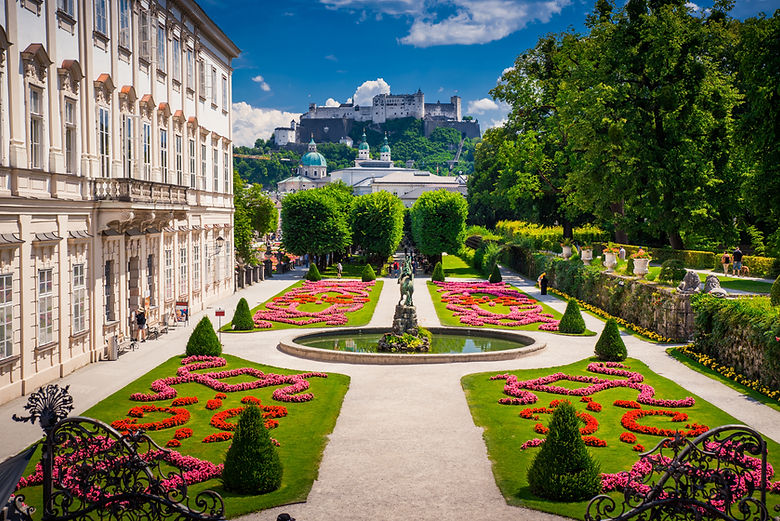 Mirabell Gardens and Hohensalzburg Fortress