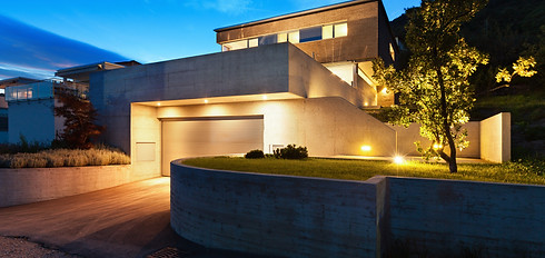 Architecture modern design, beautiful house, night scene