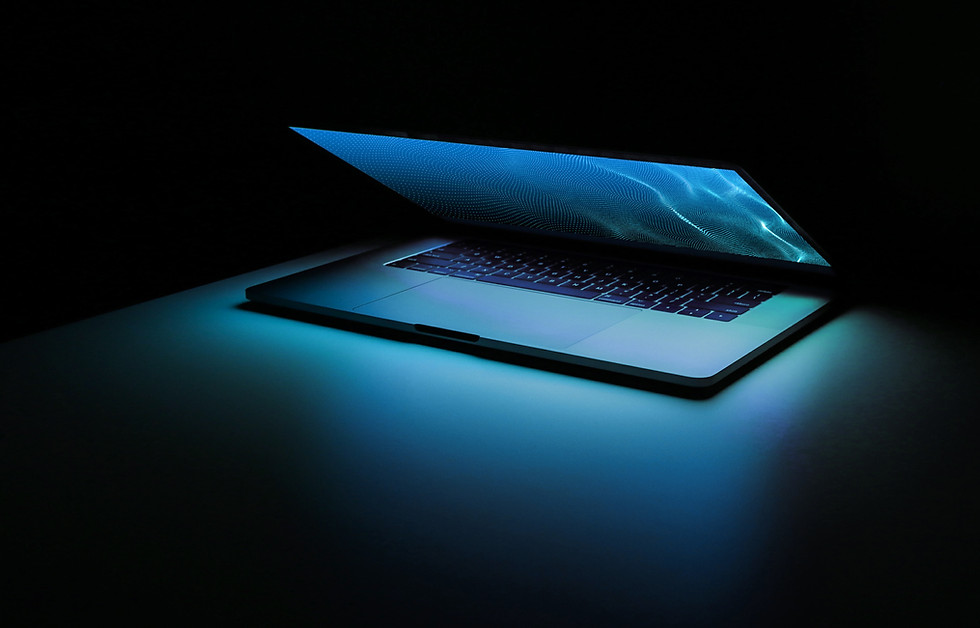 Glowing Laptop Design