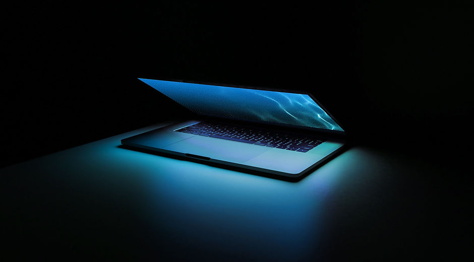 Half Open Laptop