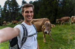 Selfie with cows