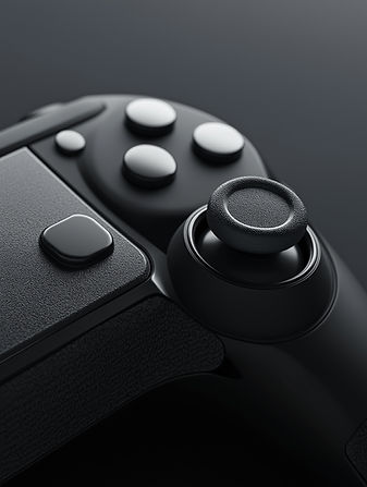 Controle de videogame em close-up