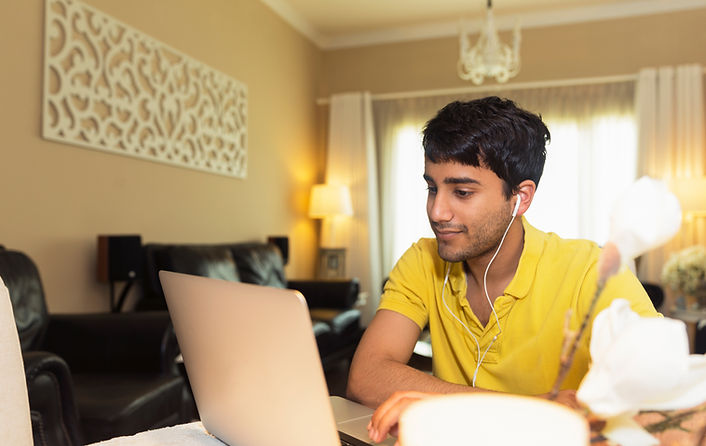 Man Using Laptop
