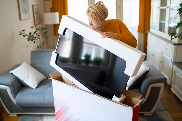 Unboxing a New TV