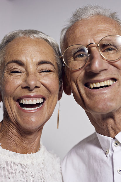 Smiling Elderly Couple
