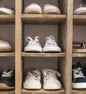 Kids Shoes in Cupboard