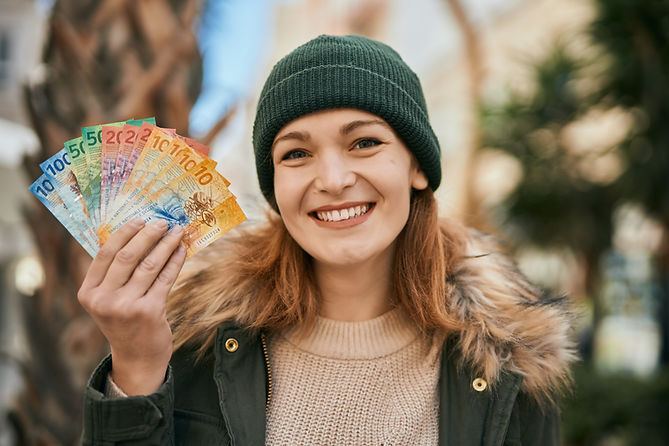 Person mit Geld