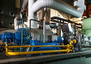 Modern boiler room equipment for heating system