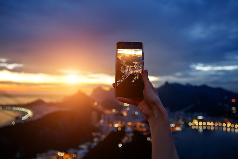 Fotografando RJ com celular