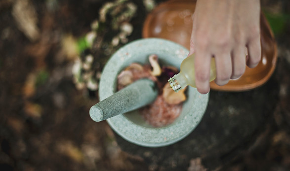 Stone Mortar and Pestle