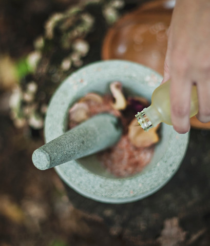 Stone Mortar and Pestle