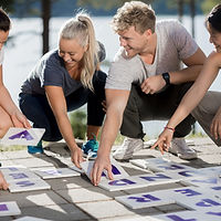 Mots croisés en plein air