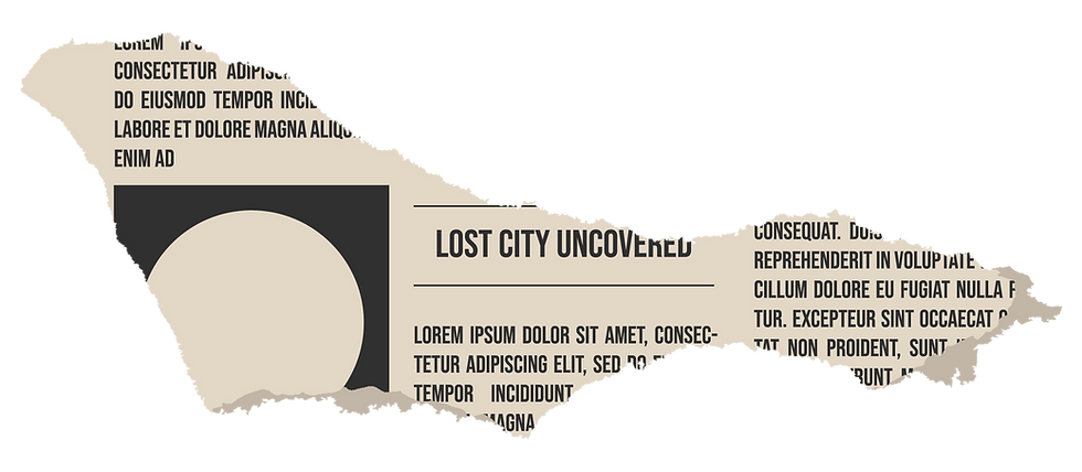 Torn Newspaper Fragment