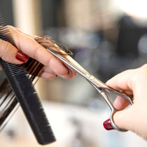 Trimming the Hair Ends Ladies Haircut and Styling at KMANSI Salon Chunabhatti