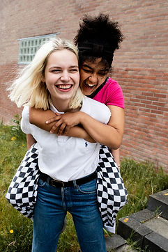 Friends Sharing Joy
