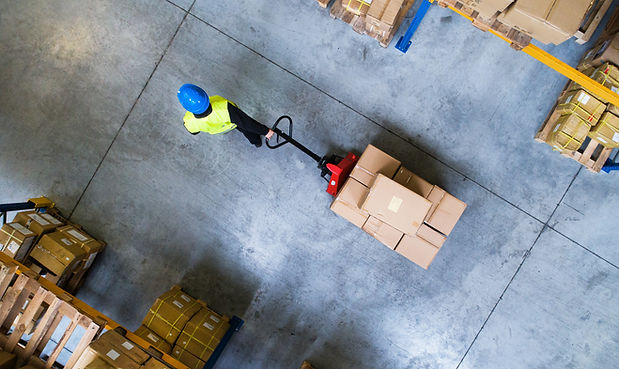 Overhead View of Warehouse