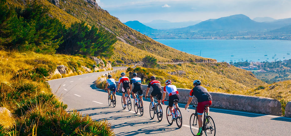 Cyclistes sur la route