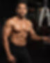 Man in gym posing