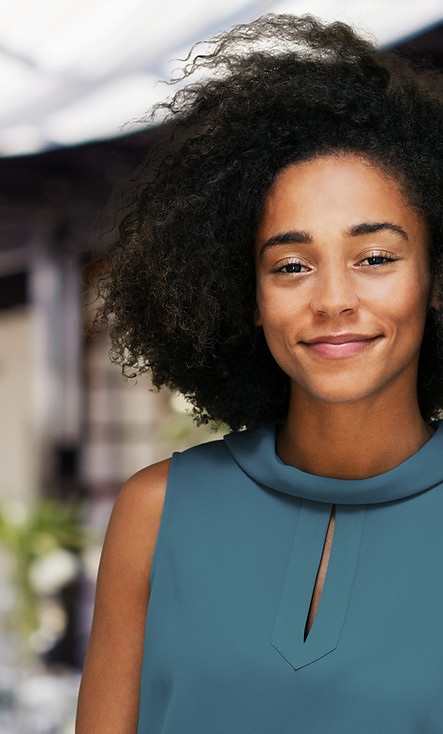 Smiling woman portrait