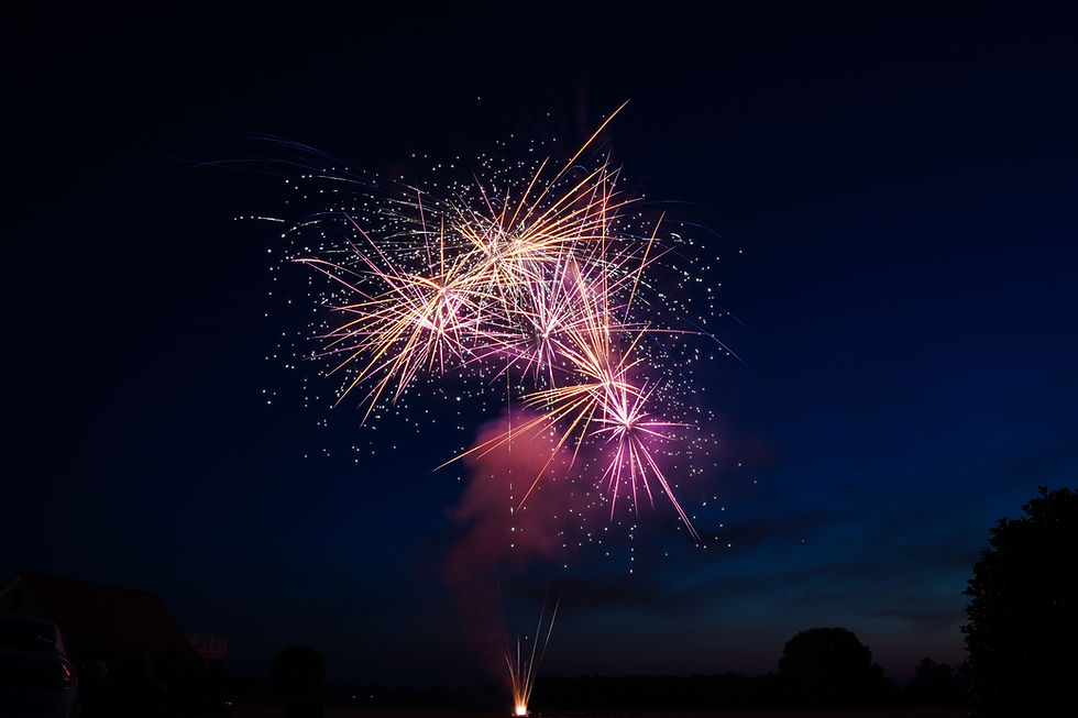 Colorful Fireworks Display