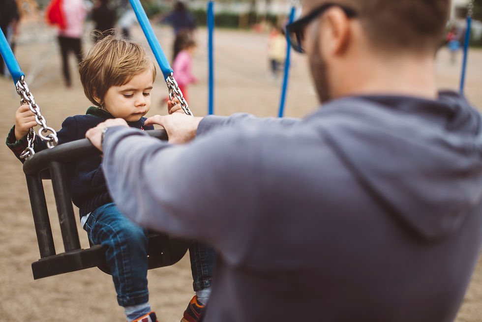 Spielen auf dem Spielplatz