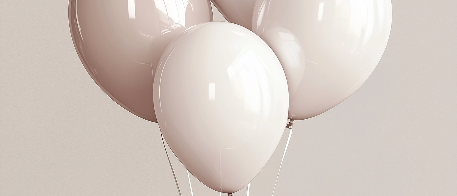 Minimalist Beige Balloons