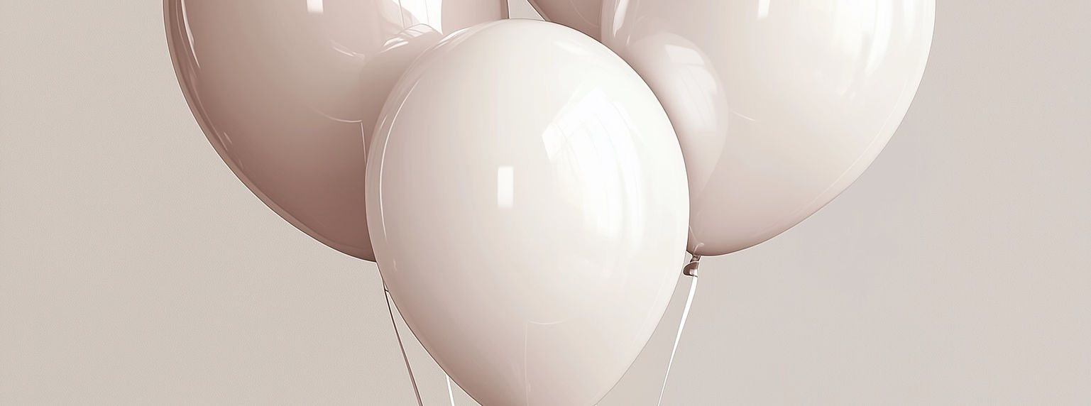 Minimalist Beige Balloons