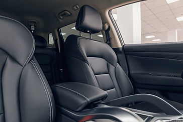 Vue de l'intérieur de la voiture