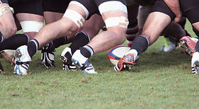 Rugby Scrum Closeup