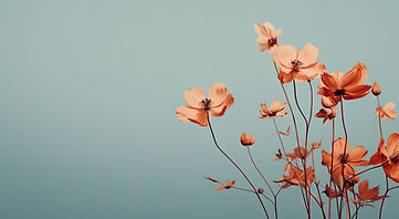 Fleurs décoratives – illustration de l’ambiance apaisante cabinet de psychothérapie d’Urszula Podlasek à Béruges