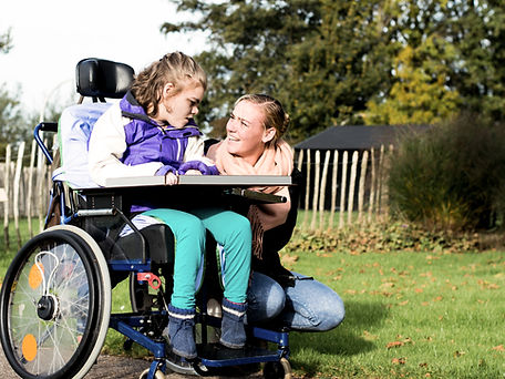 Two people outside together