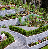 beautiful landscaping garden retaining wall