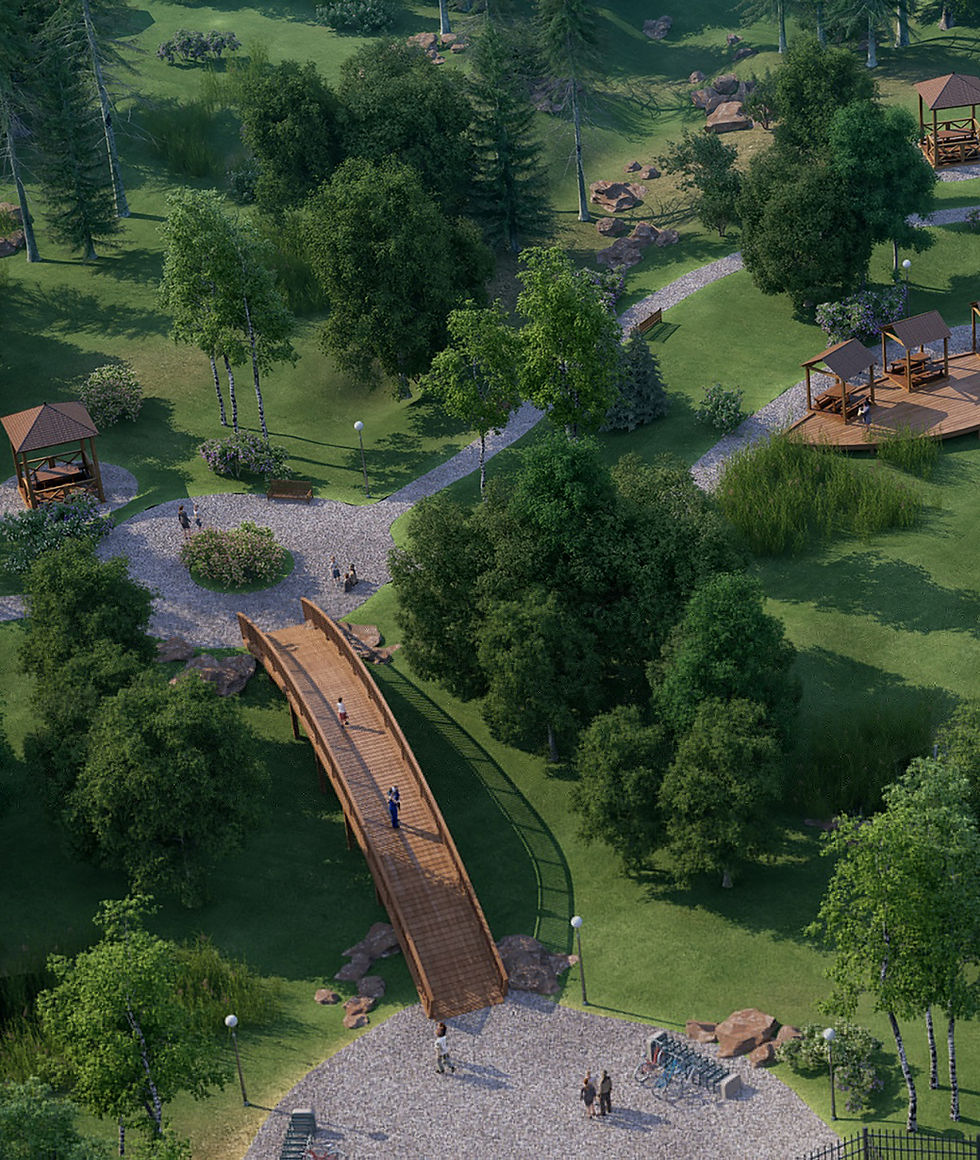 Park With Walkways