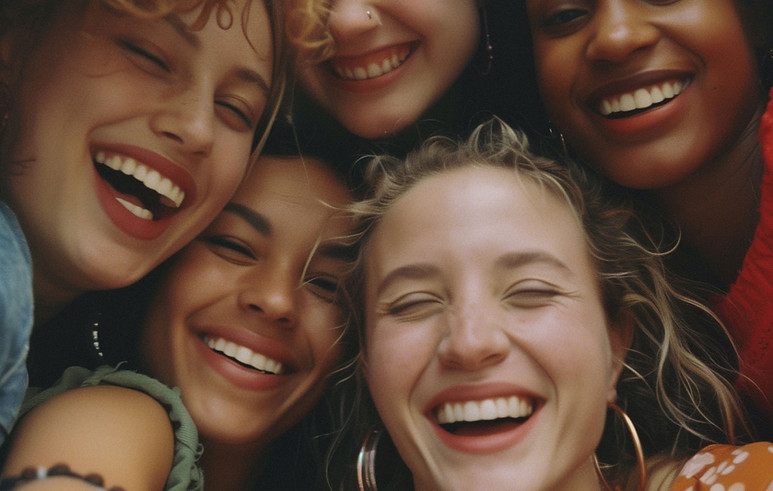 Group Of Smiling Friends
