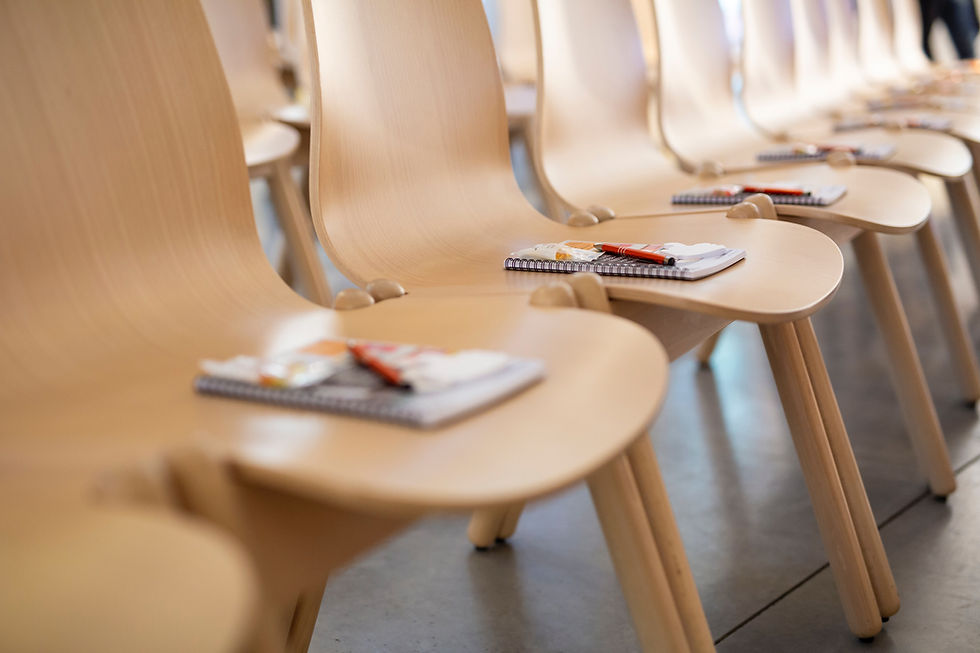 Configuração de assentos para conferência