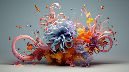 Abstract Floral Design