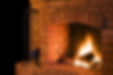 Close-up view of a fireplace in a house