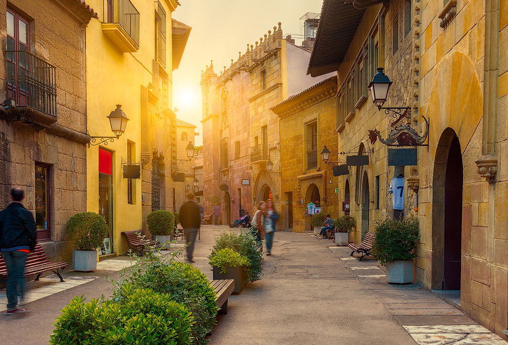 Promenade au coucher du soleil